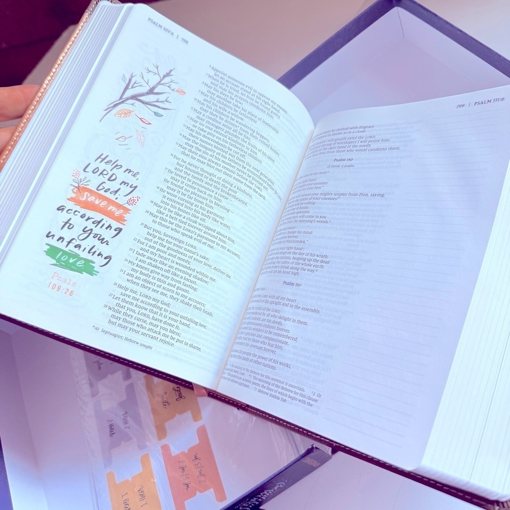 NIB NIV, Beautiful Word Bible, Updated Edition, Tabs, Red Letter, Comfort Print - Picture 7 of 8